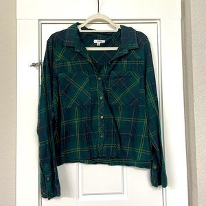 Plaid button down long sleeve
